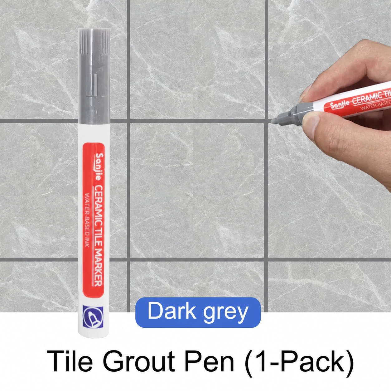 Waterproof Grout Pen White Mold Resistant Tile Marker Restorer