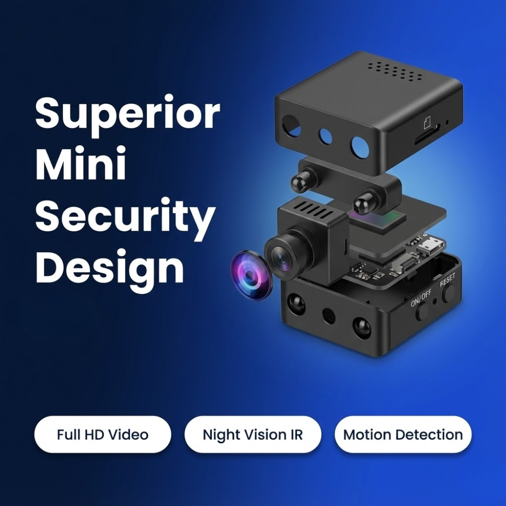 Mini HD Security Camera with Night Vision