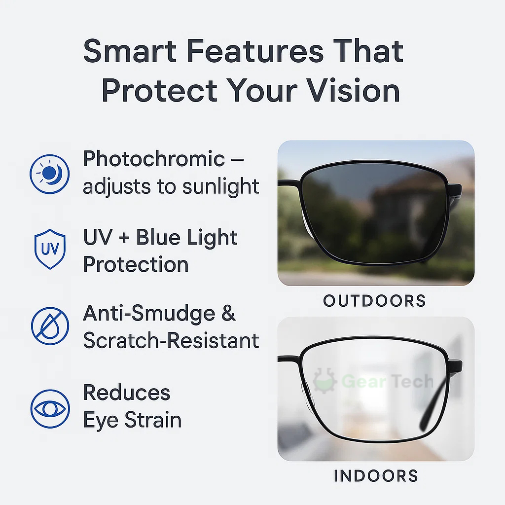 Photochromic Progressive Glasses with SOS‑Free Comfort
