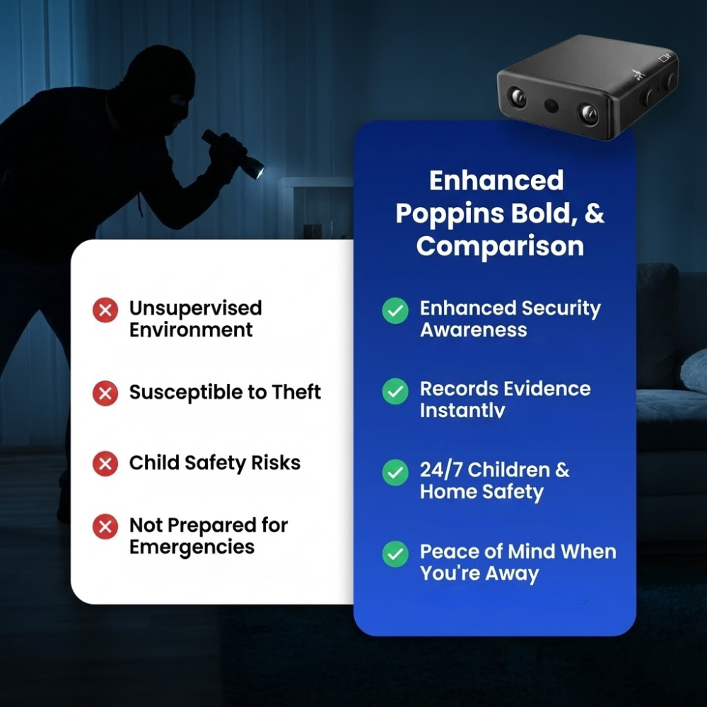 Mini HD Security Camera with Night Vision