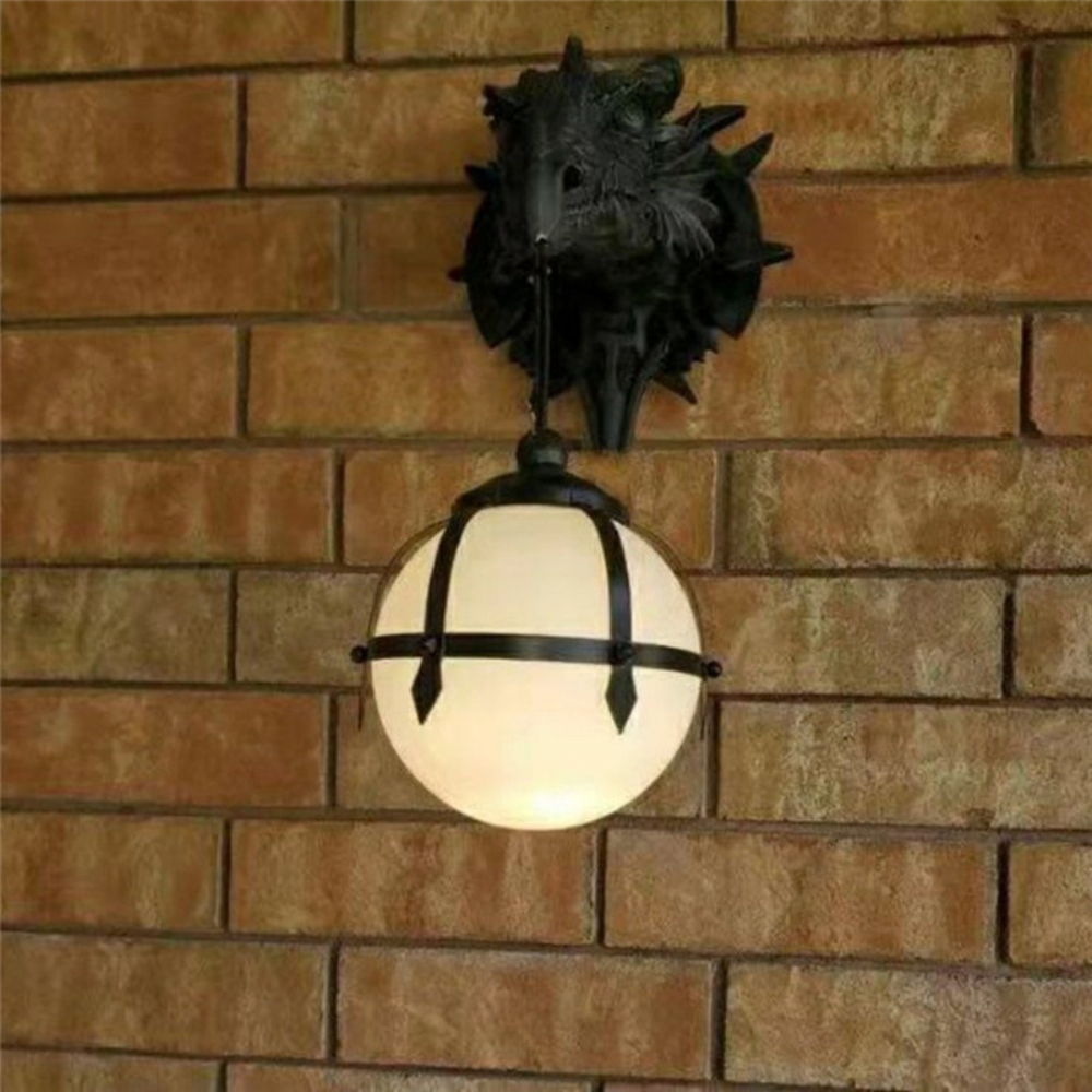 Dragon Wall Mounted Accent Wall Light Sculpted Fantasy Design