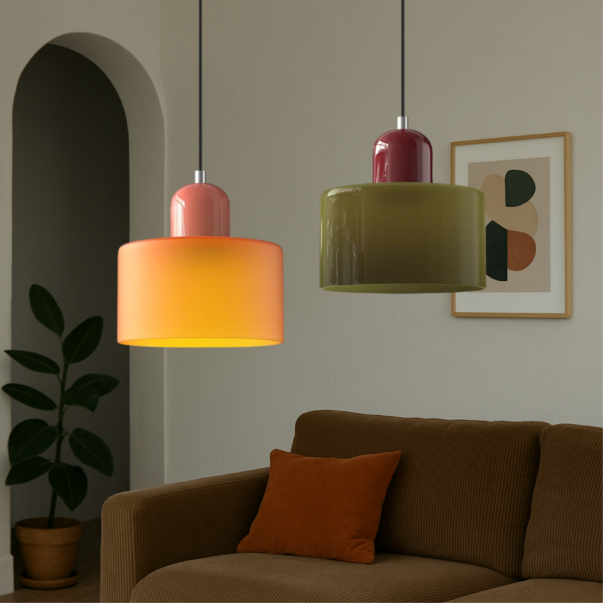 Larande - Retro Glass Pendant Light - Image 41