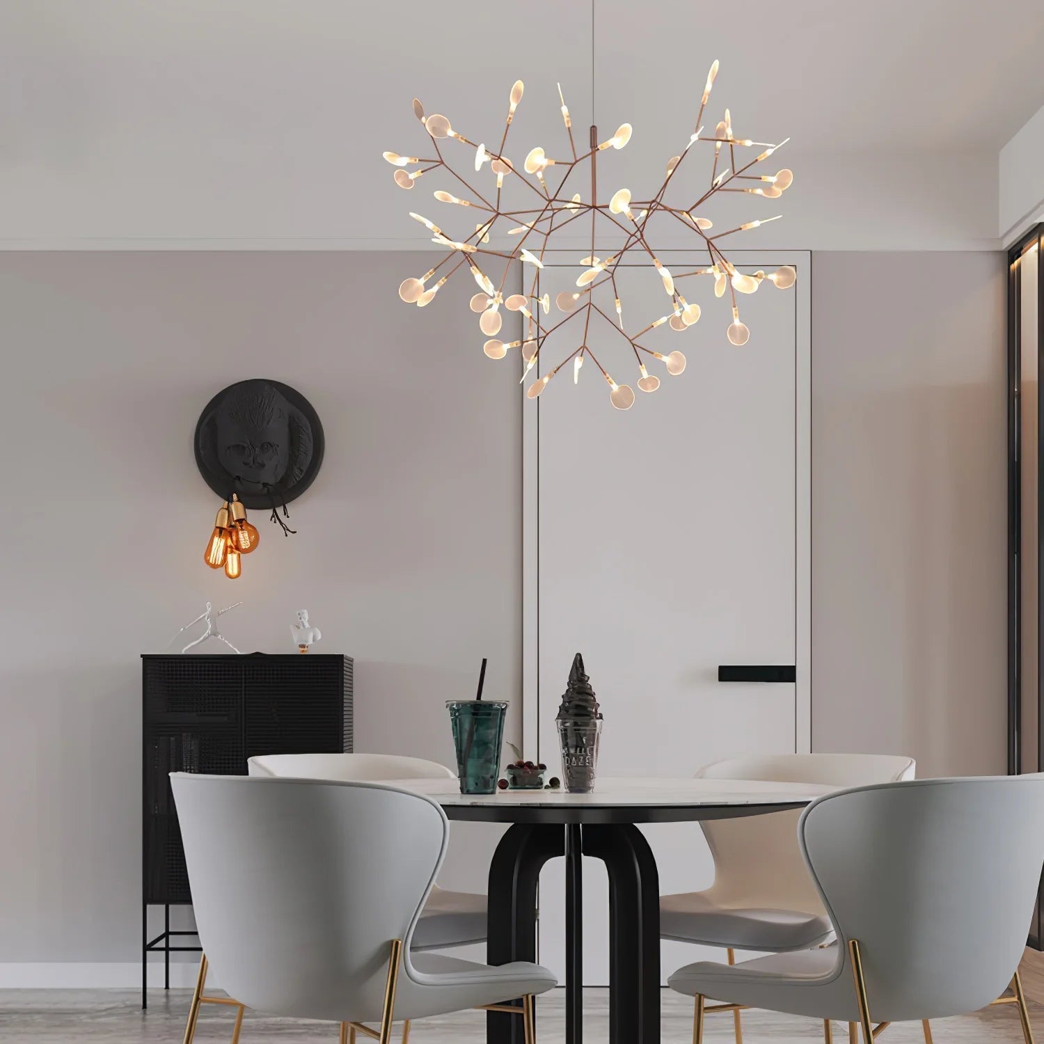Elaris: Moderner Sputnik-Kronleuchter mit Glühwürmchen-Optik – für Esszimmer & Wohnzimmer - Image 2