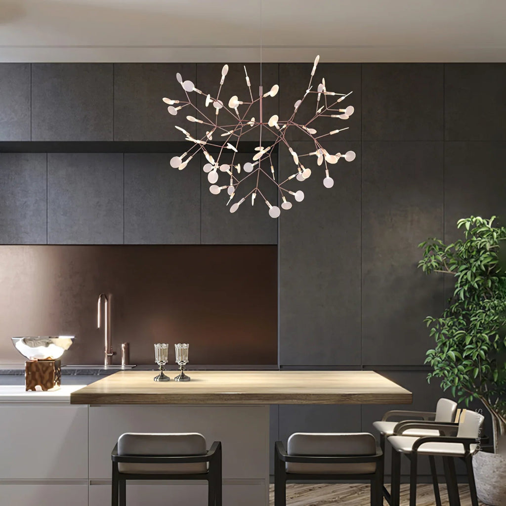 Elaris: Moderner Sputnik-Kronleuchter mit Glühwürmchen-Optik – für Esszimmer & Wohnzimmer - Image 5