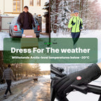 Electric Waterproof Heated Winter Gloves for Extreme Cold
