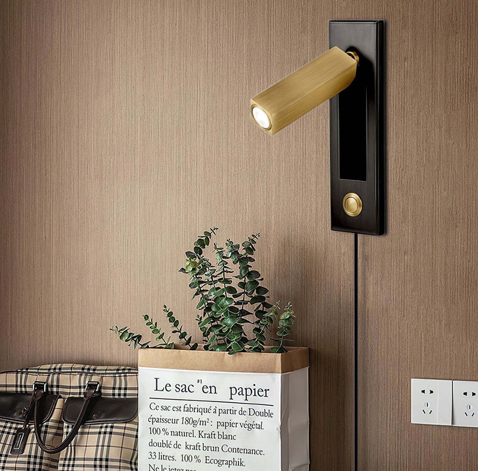 Embedded Bedside Plug-in Sconce - Image 3