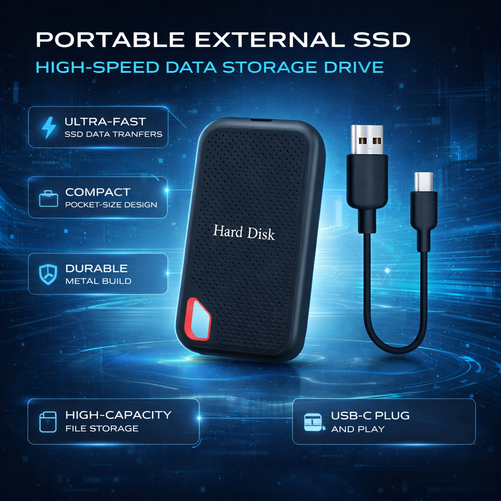 Portable SSD External Solid State Drive USB C Slim Backup Storage - Image 6