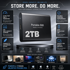External Hard Drive Portable SSD USB C Mobile Storage 2TB - Image 3