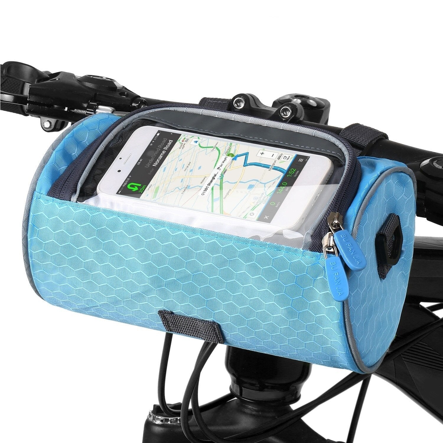 Bicycle Handlebar Phone Storage Bag Secure On-Bike Access