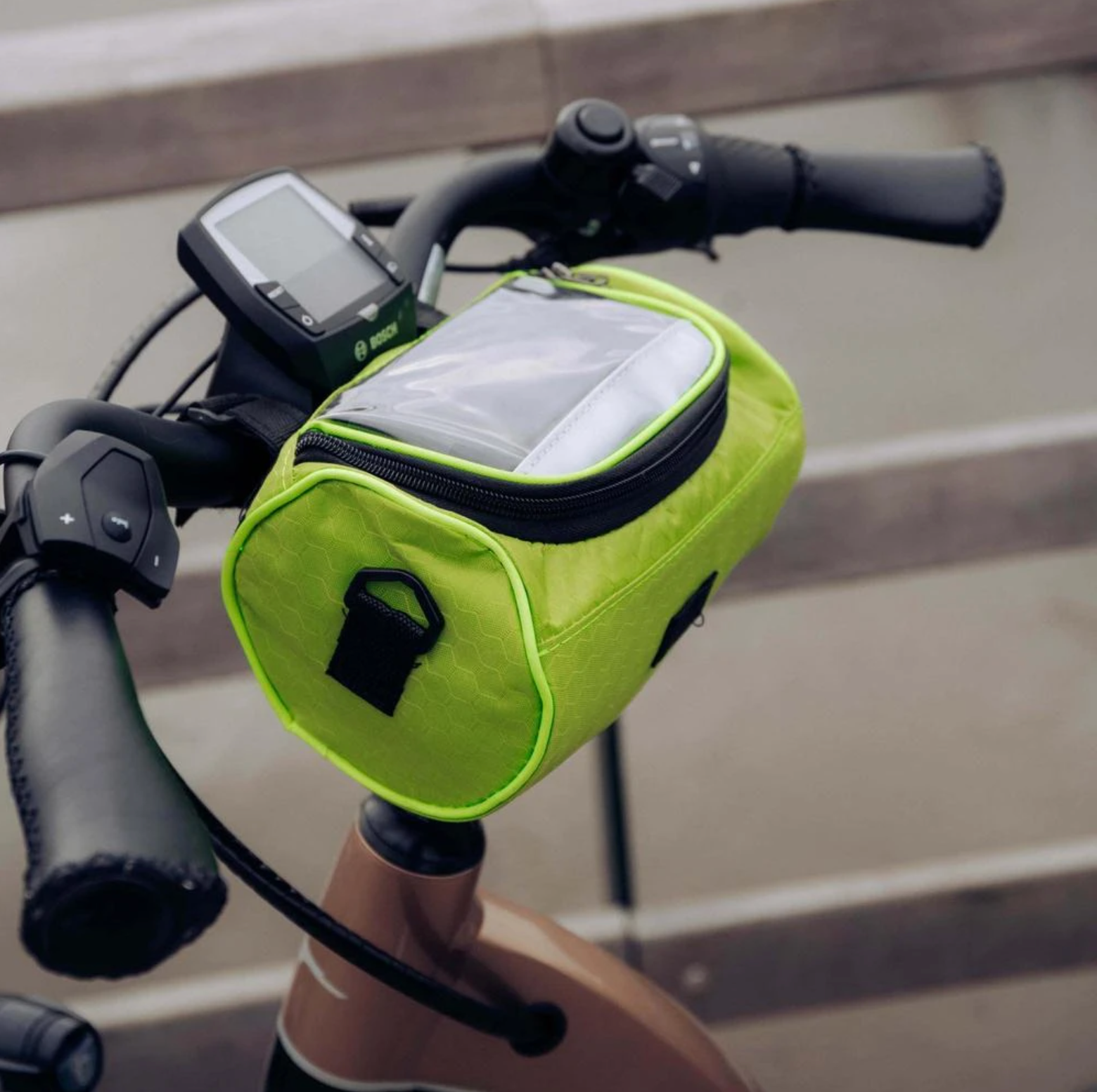 Bicycle Handlebar Phone Storage Bag Secure On-Bike Access
