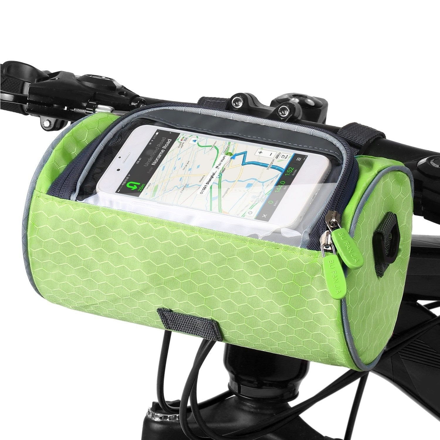 Bicycle Handlebar Phone Storage Bag Secure On-Bike Access