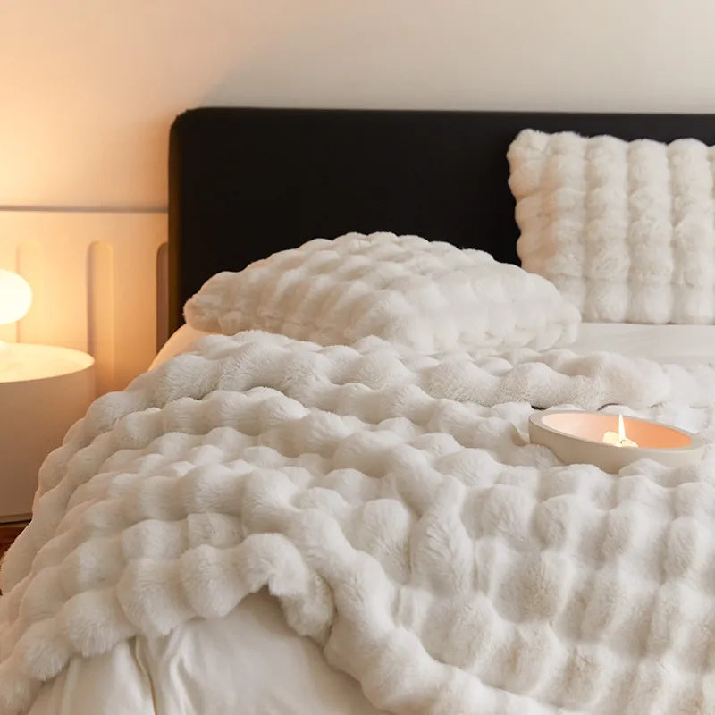 FauxHare: Flauschige Kunstfell Kuscheldecke – Weiche Felloptik Wohndecke für Sofa & Bett - Image 10