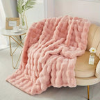 FauxHare: Flauschige Kunstfell Kuscheldecke – Weiche Felloptik Wohndecke für Sofa & Bett - Image 7