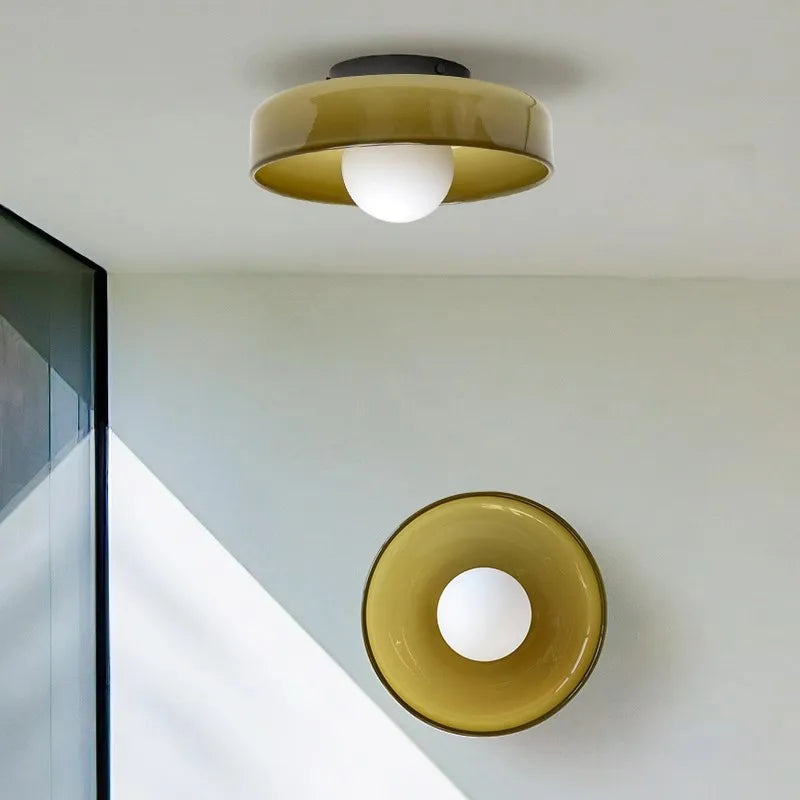 FjordLumen: Glas Deckenleuchte – Schlichtes Skandinavisches Design & Sanftes LED Licht - Image 2