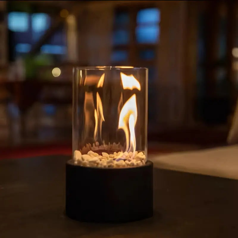 FlammaGlow: Tragbare Bioethanol Tischfeuerstelle – Rauchfreies Deko Feuer für Innen & Außen - Image 6