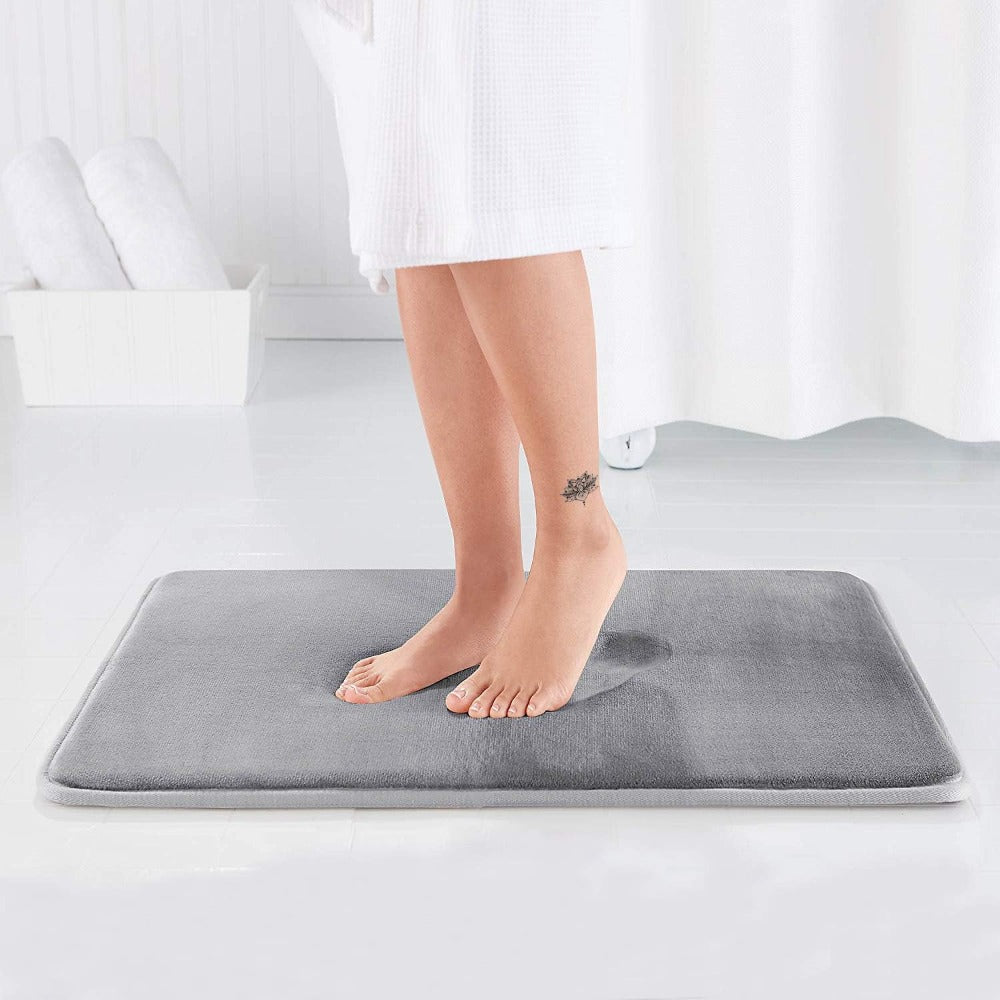 FlauschLust: Weiche Memory Foam Badematte Rutschfest
