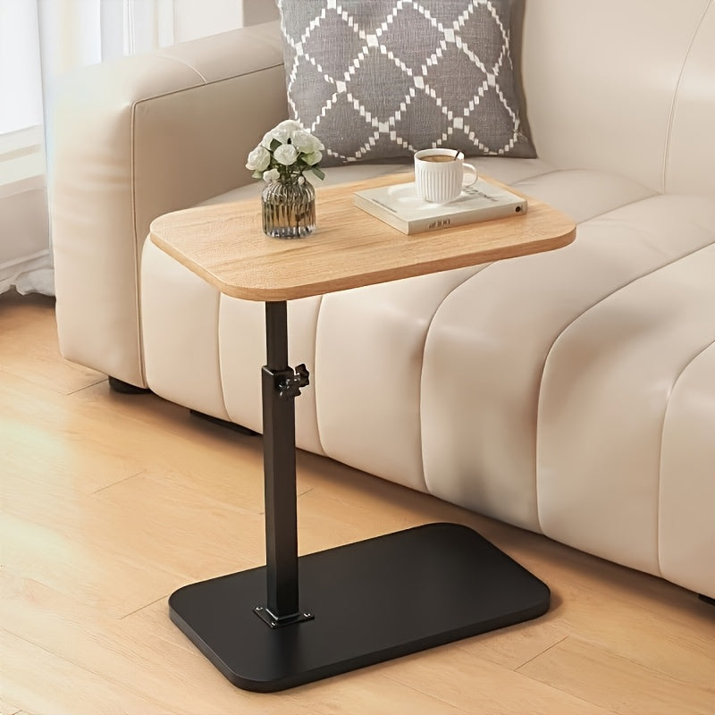 FlexivoLift: Höhenverstellbarer Beistelltisch mit Holzplatte & stabilem Metallgestell – für Wohnzimmer & Schlafzimmer - Image 4