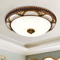 Florentia: Runde Vintage LED-Deckenleuchte aus Messing & Glas – für Flur & Schlafzimmer - Image 3