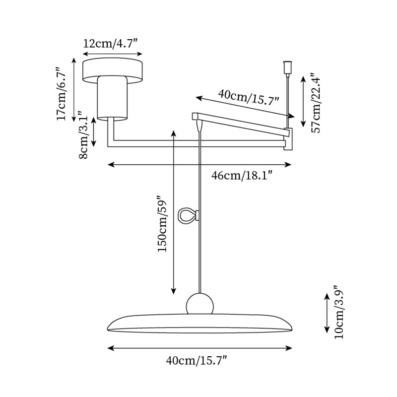 Fluxa: Höhenverstellbare LED-Pendelleuchte aus Metall – für Küche & Esszimmer - Image 4