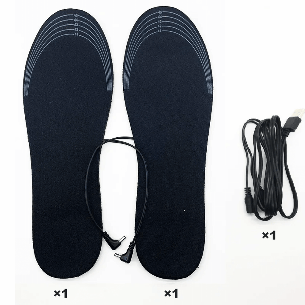 Portable Heated Insoles USB Rechargeable & Breathable Design