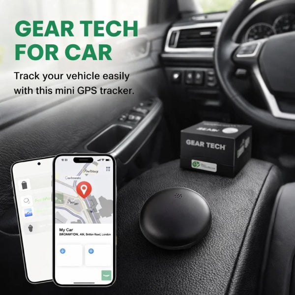 Compact Car Tracker with 24/7 Security & App Control