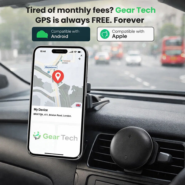 Compact Car Tracker with 24/7 Security & App Control