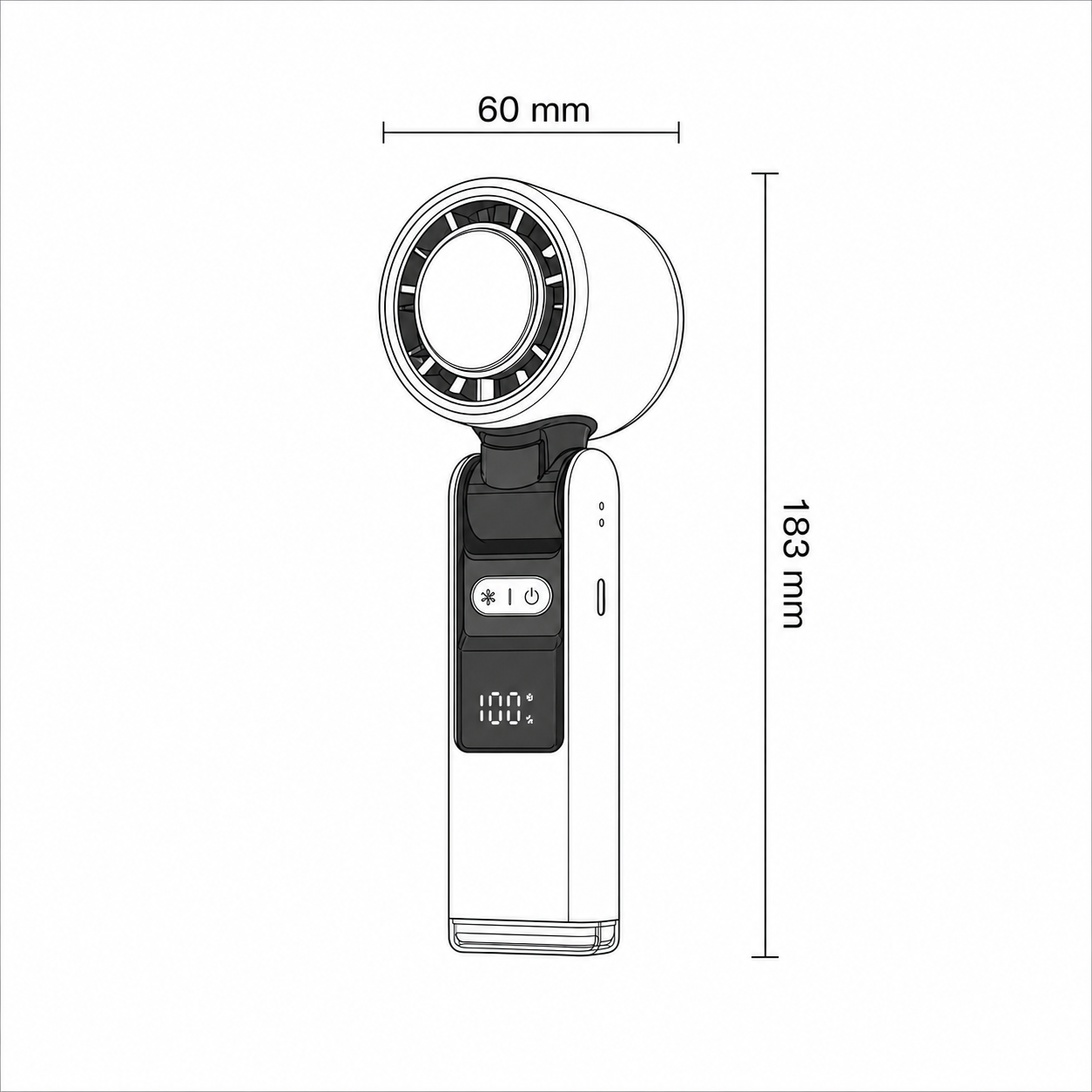 Mini Portable Fan Handheld Rechargeable USB Personal Cooling Desk Fan