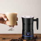 Electric Milk Frother Steamer Stainless Steel Hot Cold Foam Maker