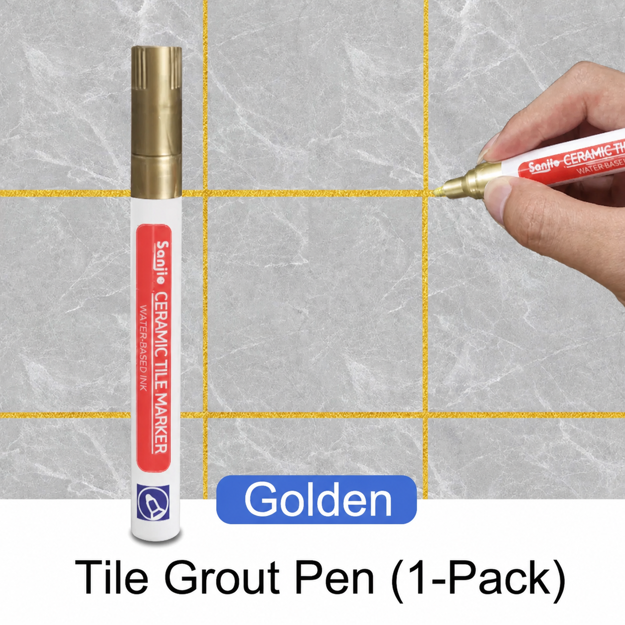 Waterproof Grout Pen White Mold Resistant Tile Marker Restorer