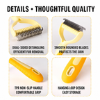 Dog Deshedding Tool Dual Sided Undercoat Dematting Rake Cats