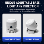 Ocean Wave LED Projector Light Rotating Night Light Bedroom Ceiling Mood Lamp