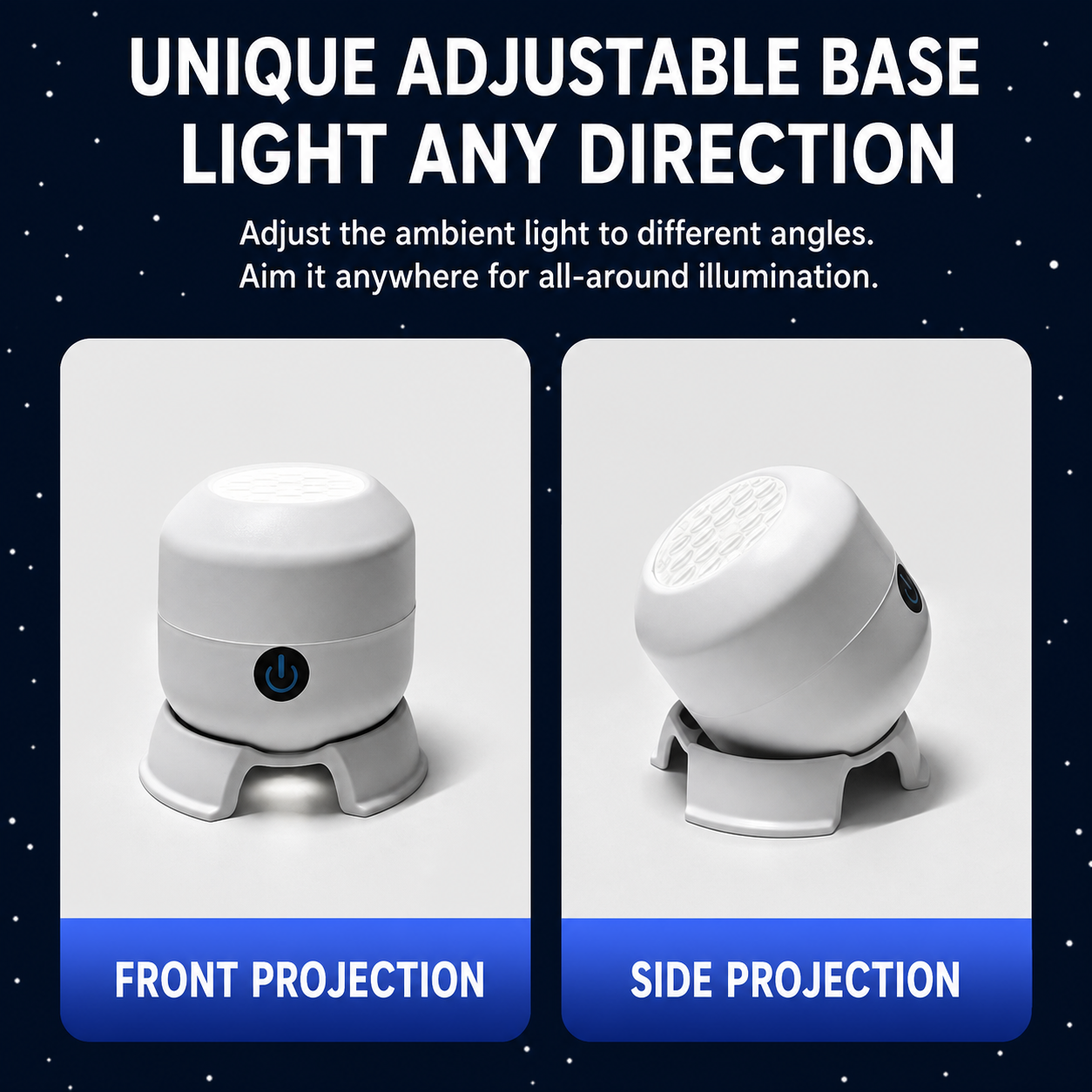 Ocean Wave LED Projector Light Rotating Night Light Bedroom Ceiling Mood Lamp