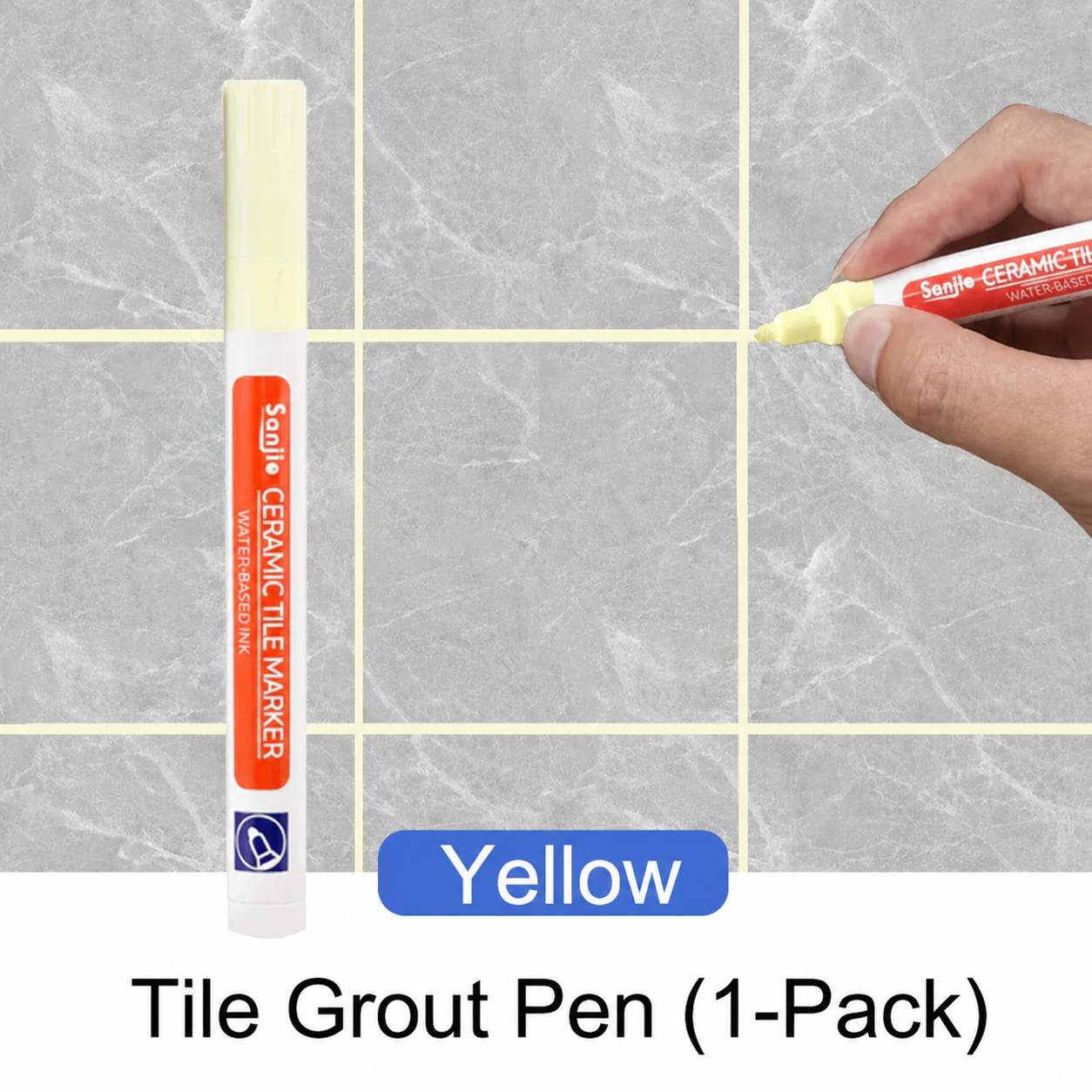 Waterproof Grout Pen White Mold Resistant Tile Marker Restorer