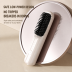 Cordless Hair Straightener Brush Portable Negative Ion Ceramic Hot Comb