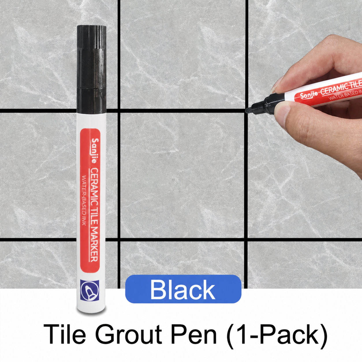 Waterproof Grout Pen White Mold Resistant Tile Marker Restorer