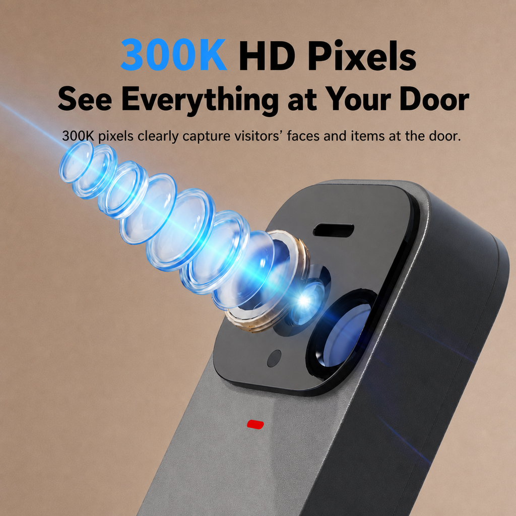 Wireless Doorbell Monitor 4.3" Screen Two-Way Audio Night Vision