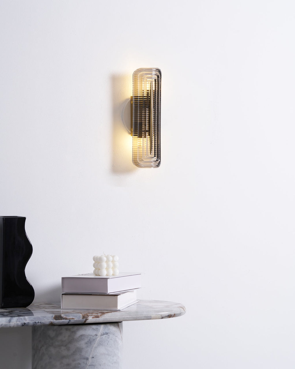 Luxury Wall Lights with Textured Glass Design