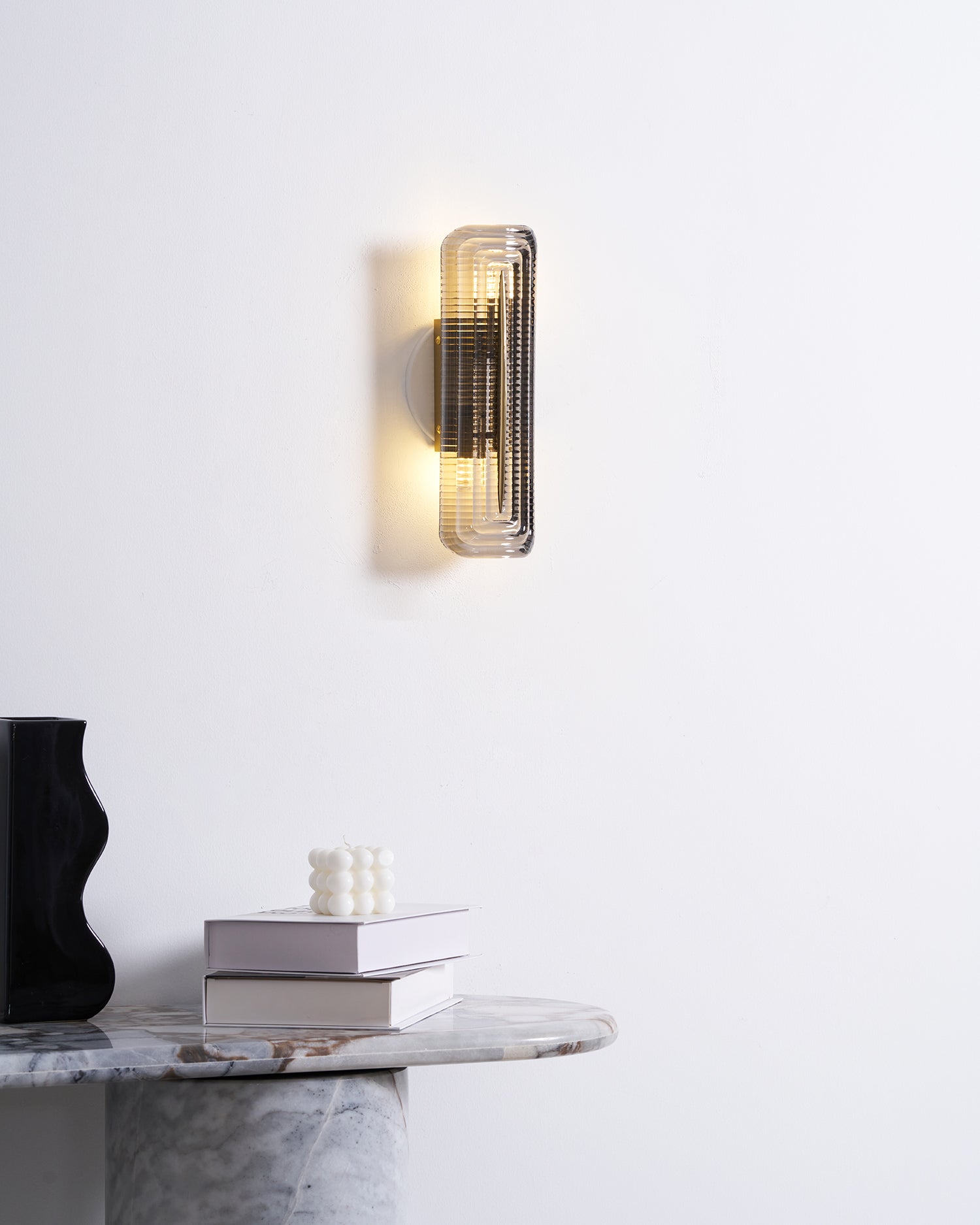 Luxury Wall Lights with Textured Glass Design