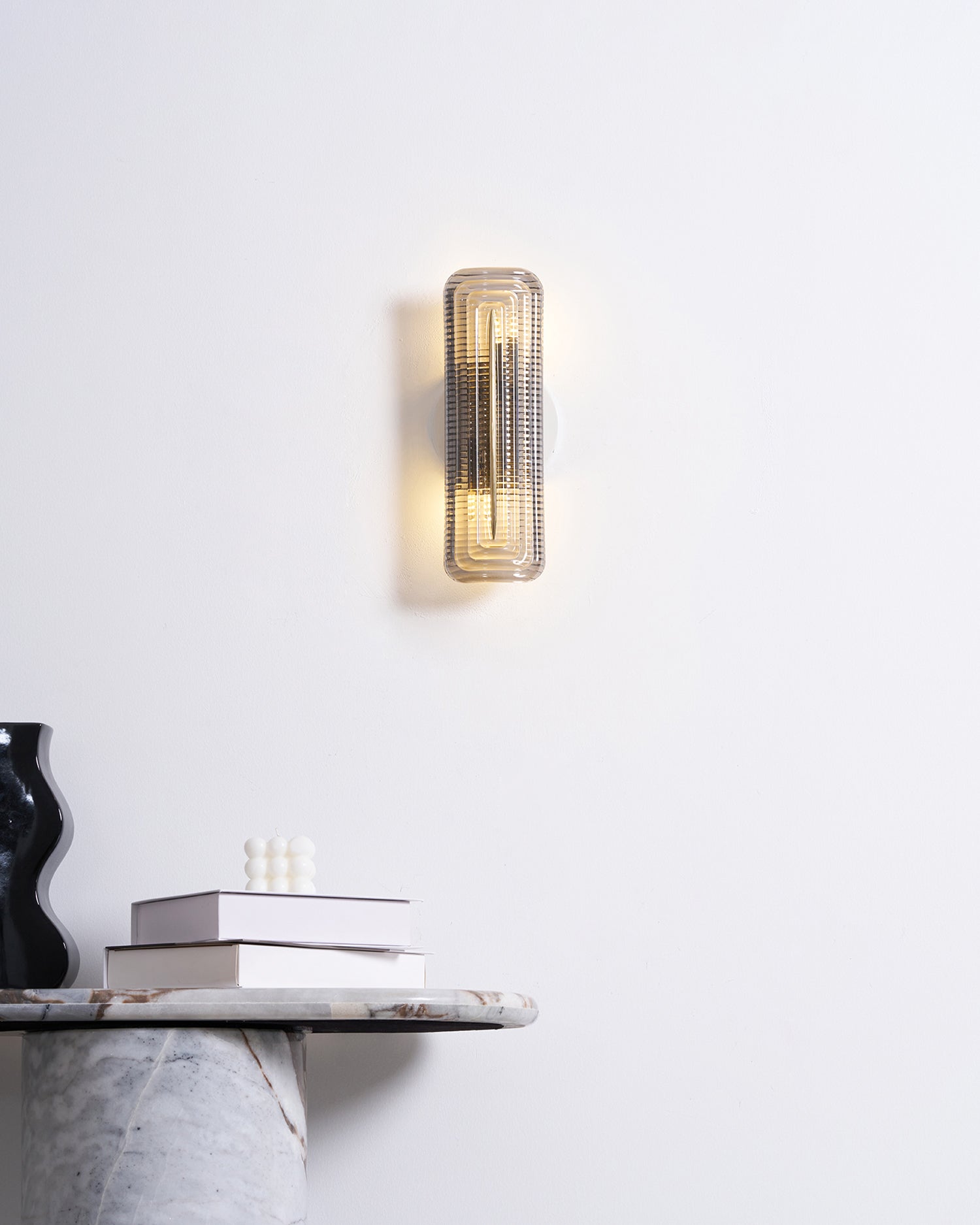 Luxury Wall Lights with Textured Glass Design