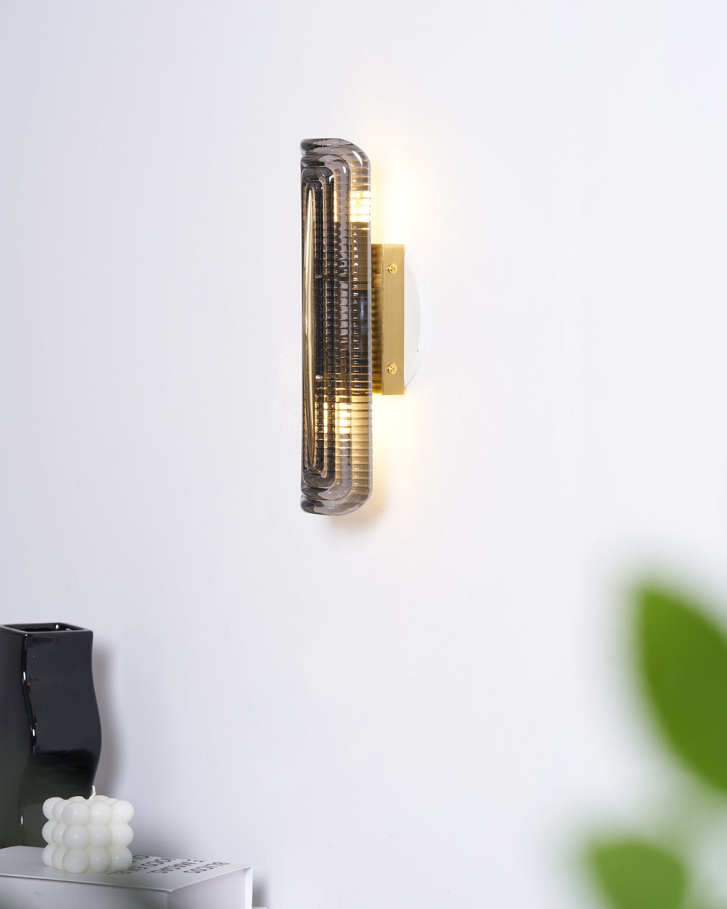 Luxury Wall Lights with Textured Glass Design