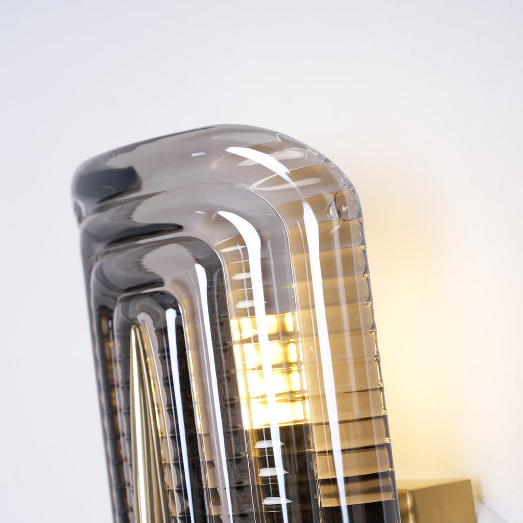 Luxury Wall Lights with Textured Glass Design