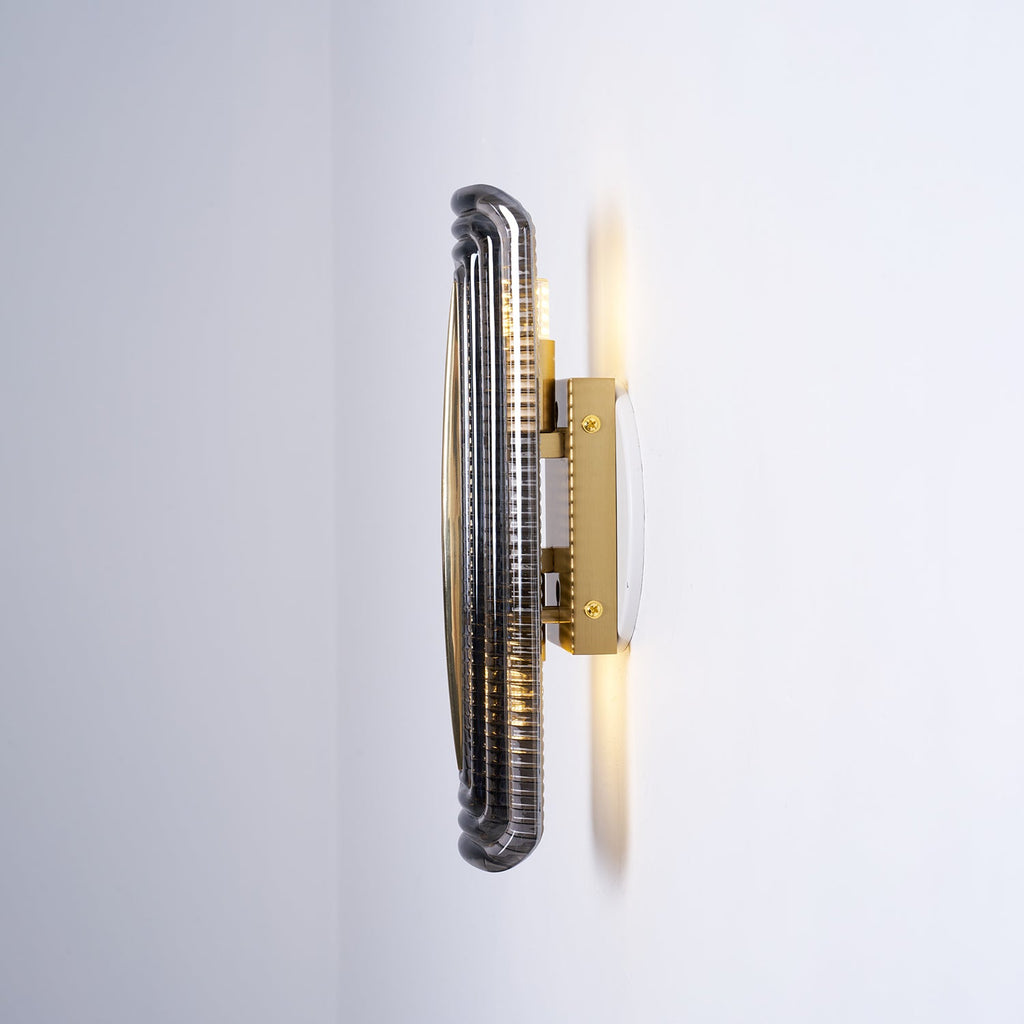 Luxury Wall Lights with Textured Glass Design