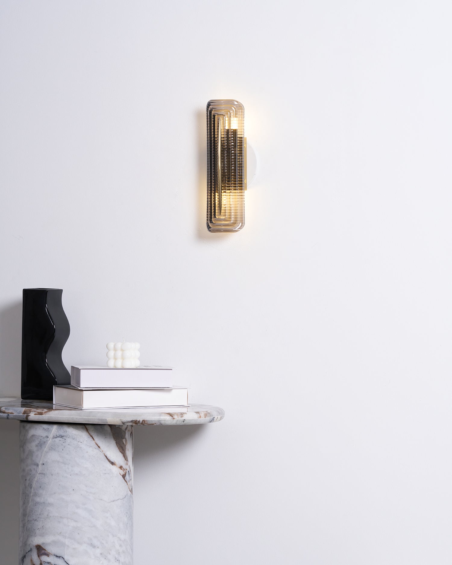 Luxury Wall Lights with Textured Glass Design