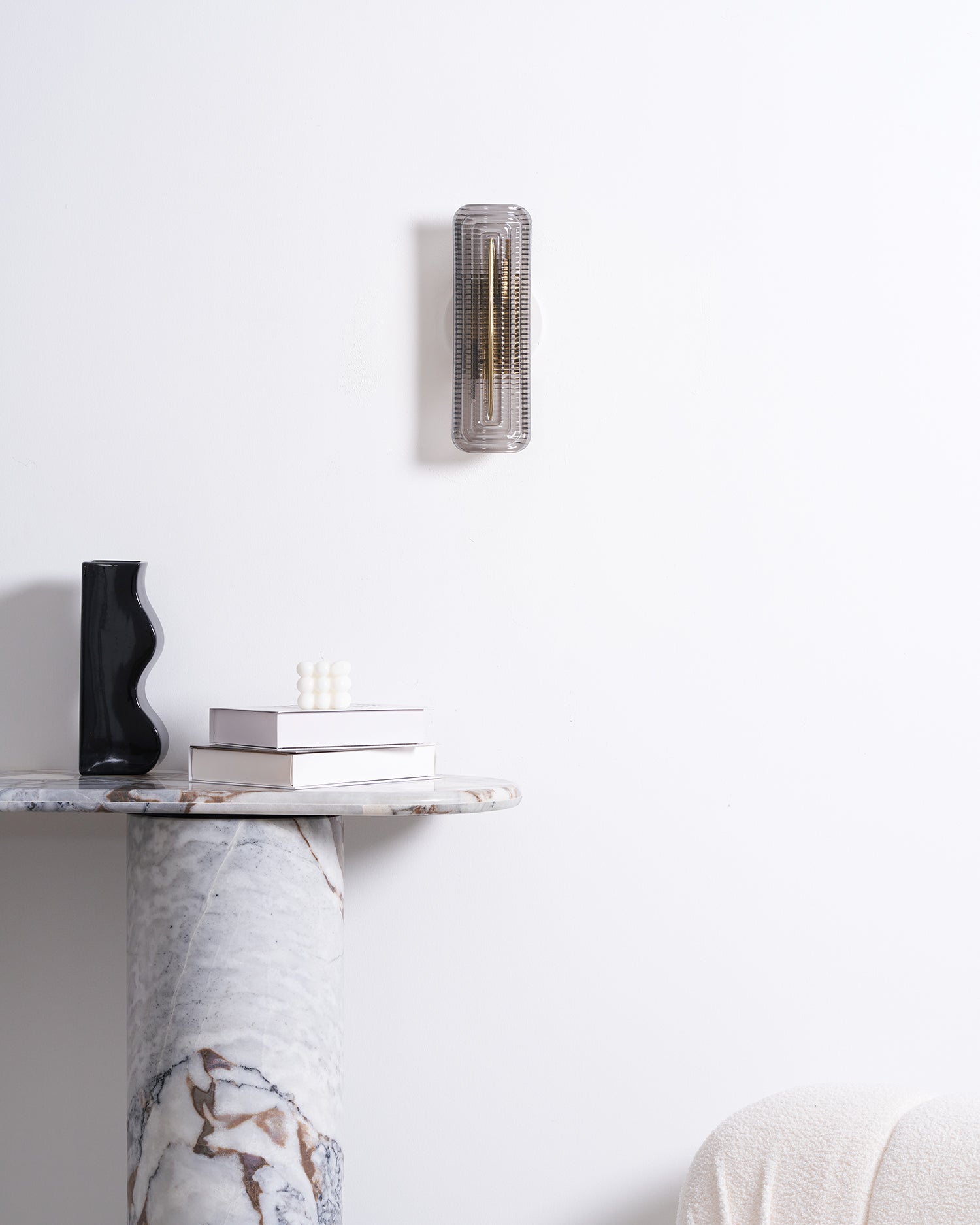 Luxury Wall Lights with Textured Glass Design