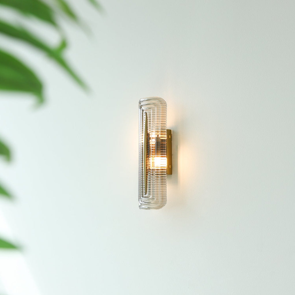 Luxury Wall Lights with Textured Glass Design