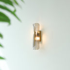 Luxury Wall Lights with Textured Glass Design