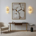 Luxury Wall Lights with Textured Glass Design