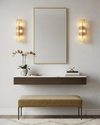 Luxury Wall Lights with Textured Glass Design