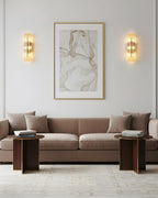 Luxury Wall Lights with Textured Glass Design