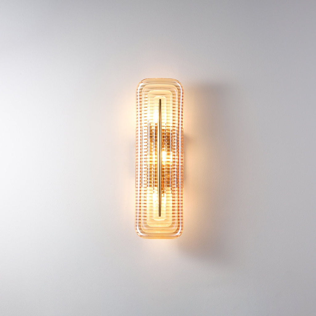 Luxury Wall Lights with Textured Glass Design